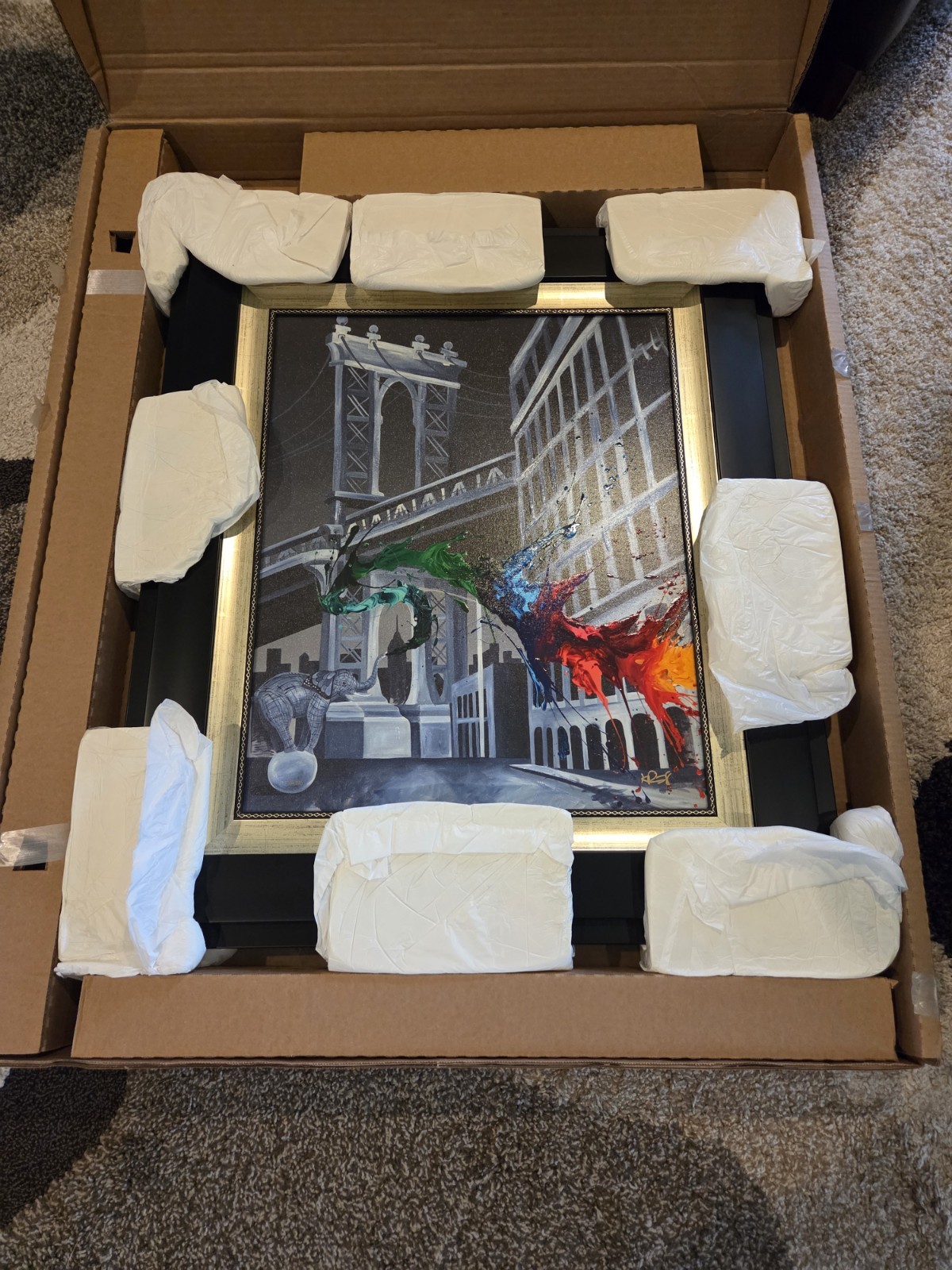Another Beautiful Day In Dumbo by KRE8 – Limited Edition on canvas w/COA