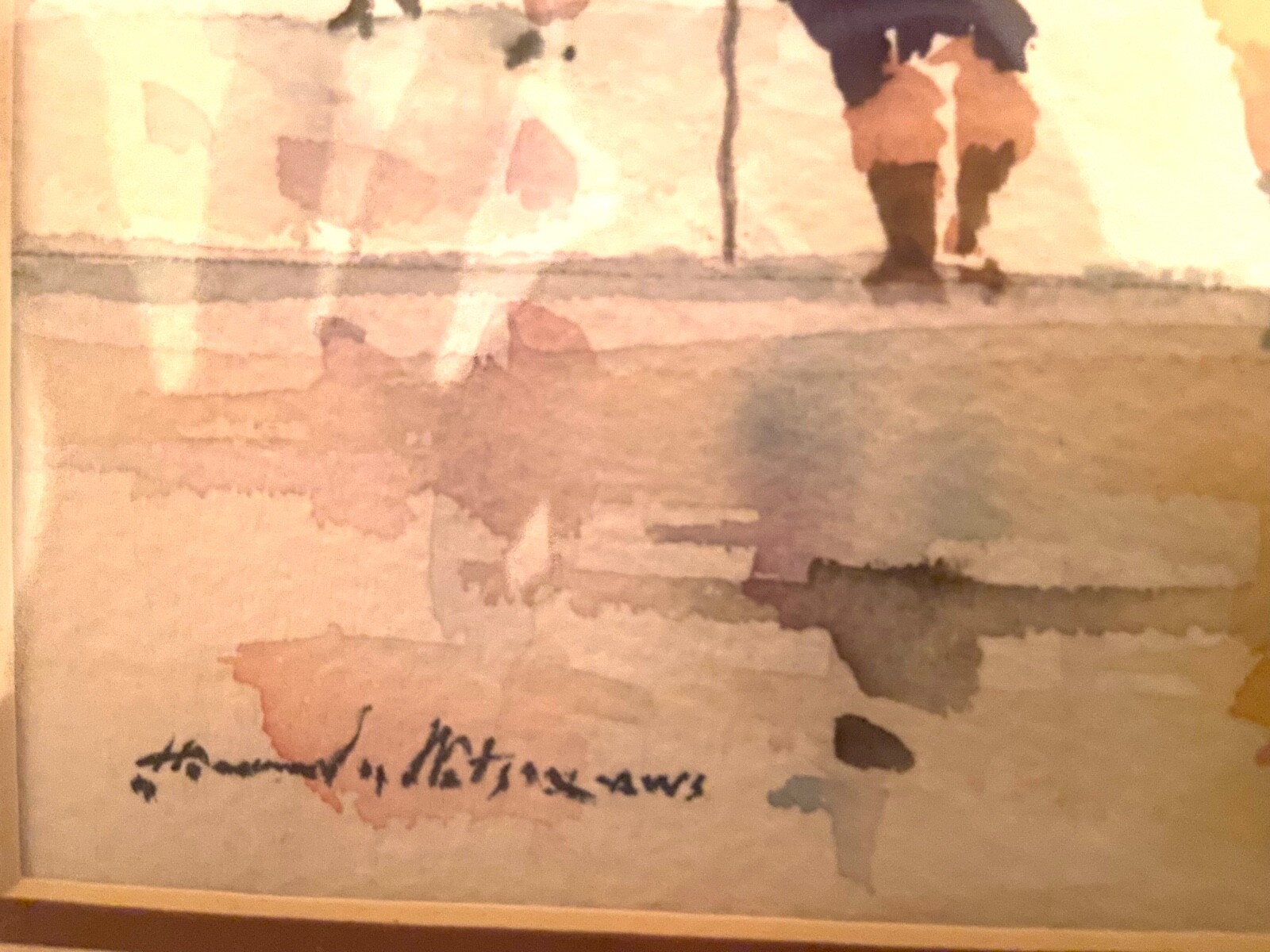 LISTED ARTIST HOWARD NOEL WATSON SIGNED ORIGINAL WATERCOLOR PAINTING