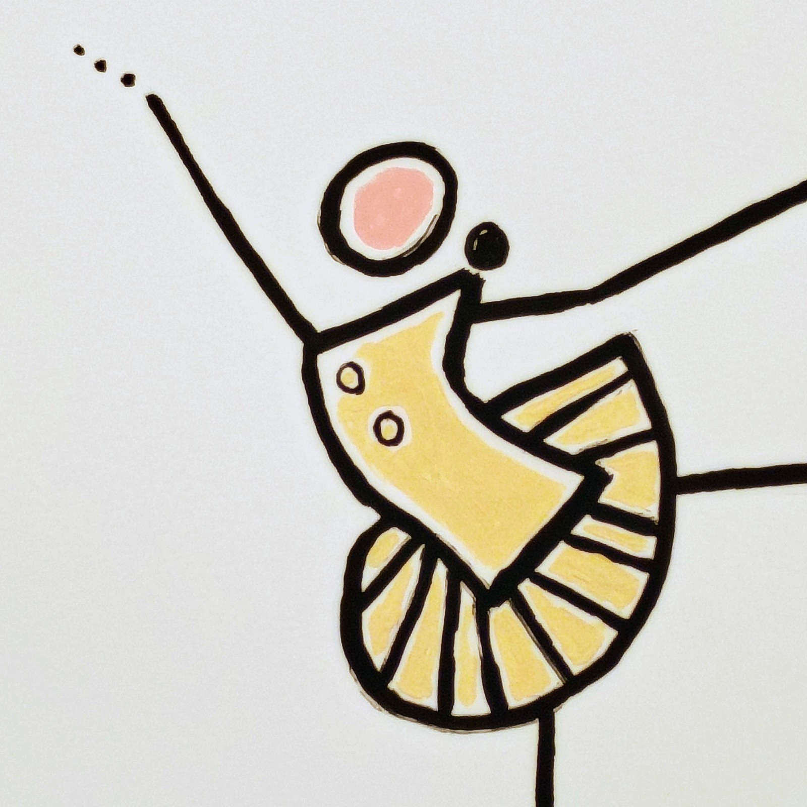 Original Ballet Dancer 11×14 Acrylic Paper Abstract Modern Art