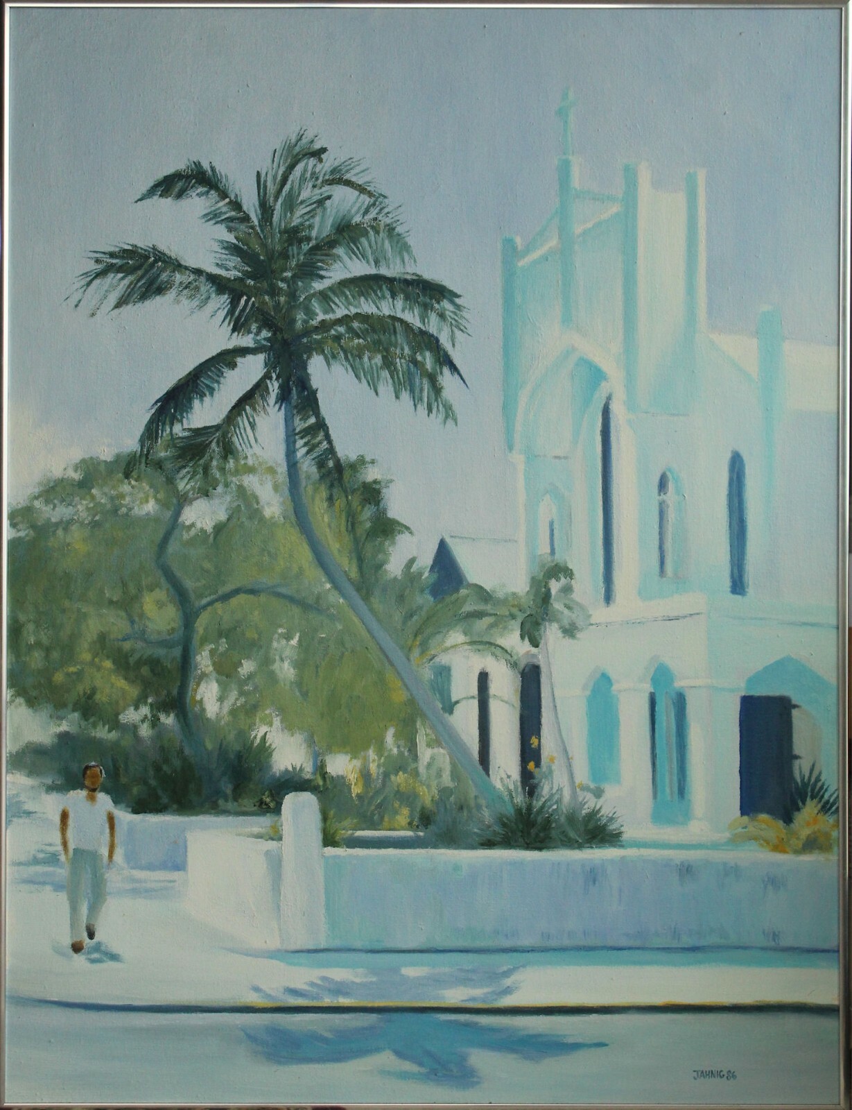 Original Oil on Canvas «Key West Sunday» by Ross D Jahnig