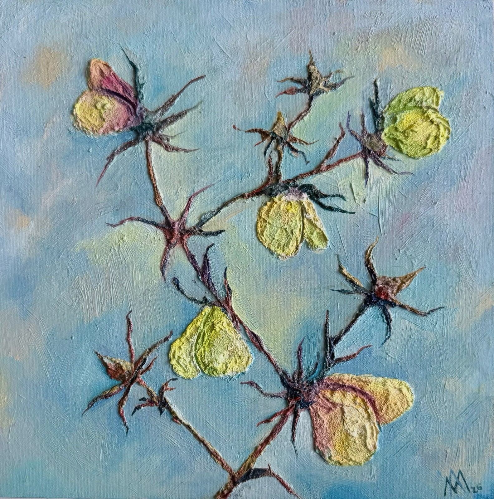 “Among Thorns ” Original painting by Ukrainian artist