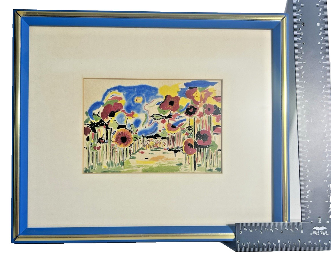 Mid Century Original Watercolor Landscape – Attributed to Ronald J. Christensen