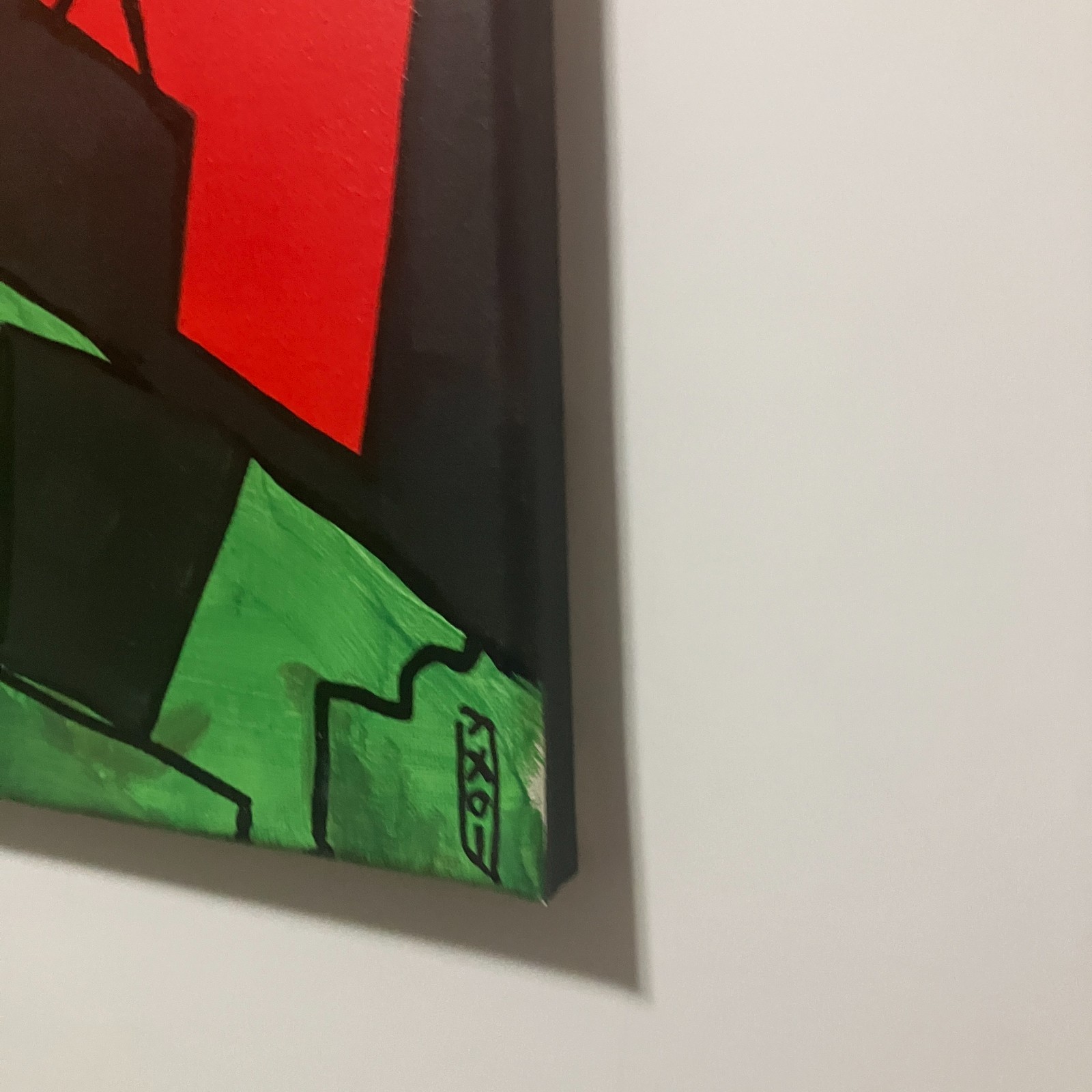Original Movie Pop Art Painting PLATOON movie Sgt. Barnes 16×20 Canvas