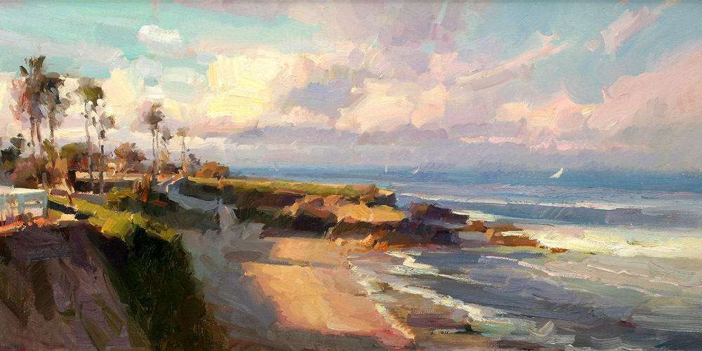 Canvas Print Oil painting Picture Beautiful Santa Catalina Island on canvas L830