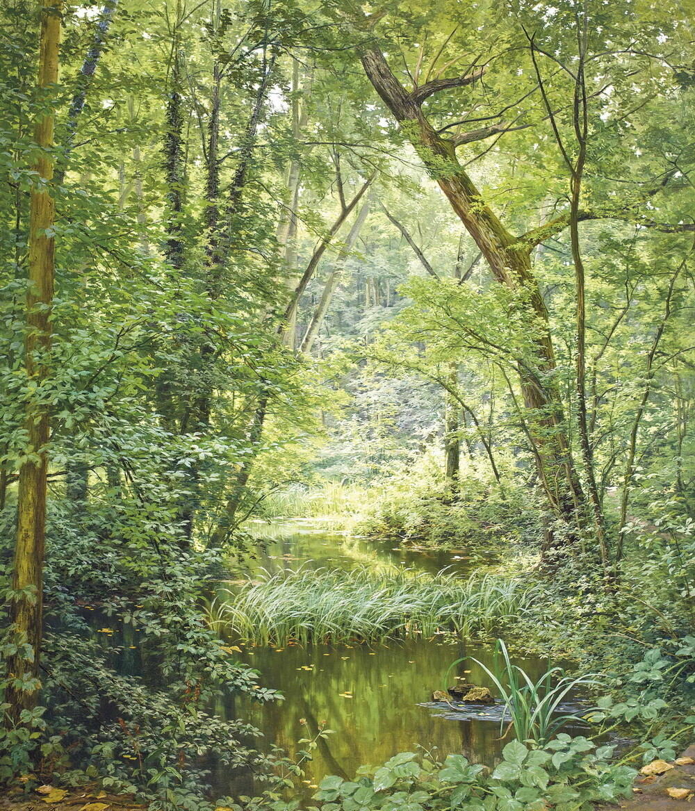 Landscape Forest Art Giclee Printed Oil Painting Print