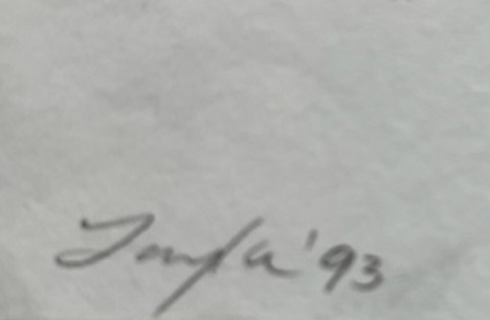 JOHN TAYLOR AUSTRALIAN PENCIL «FLINDERS RANGES SKETCH» 1993