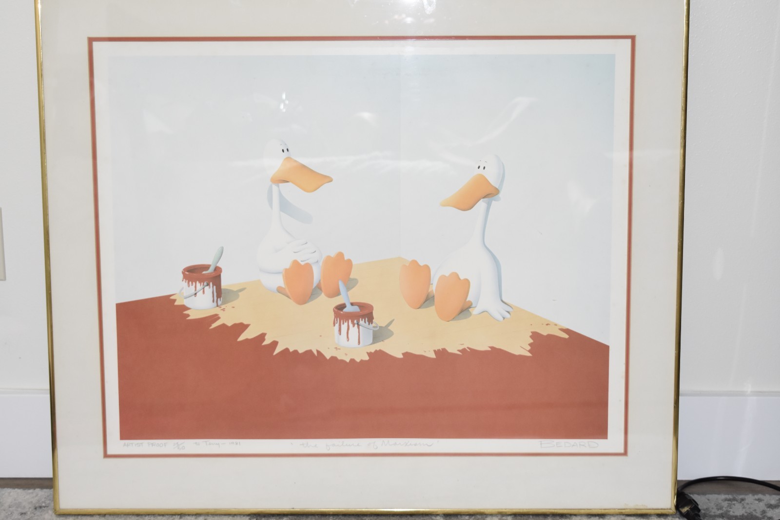 Michael Bedard «Failure to Marxism» signed original w/ certificate 25/50