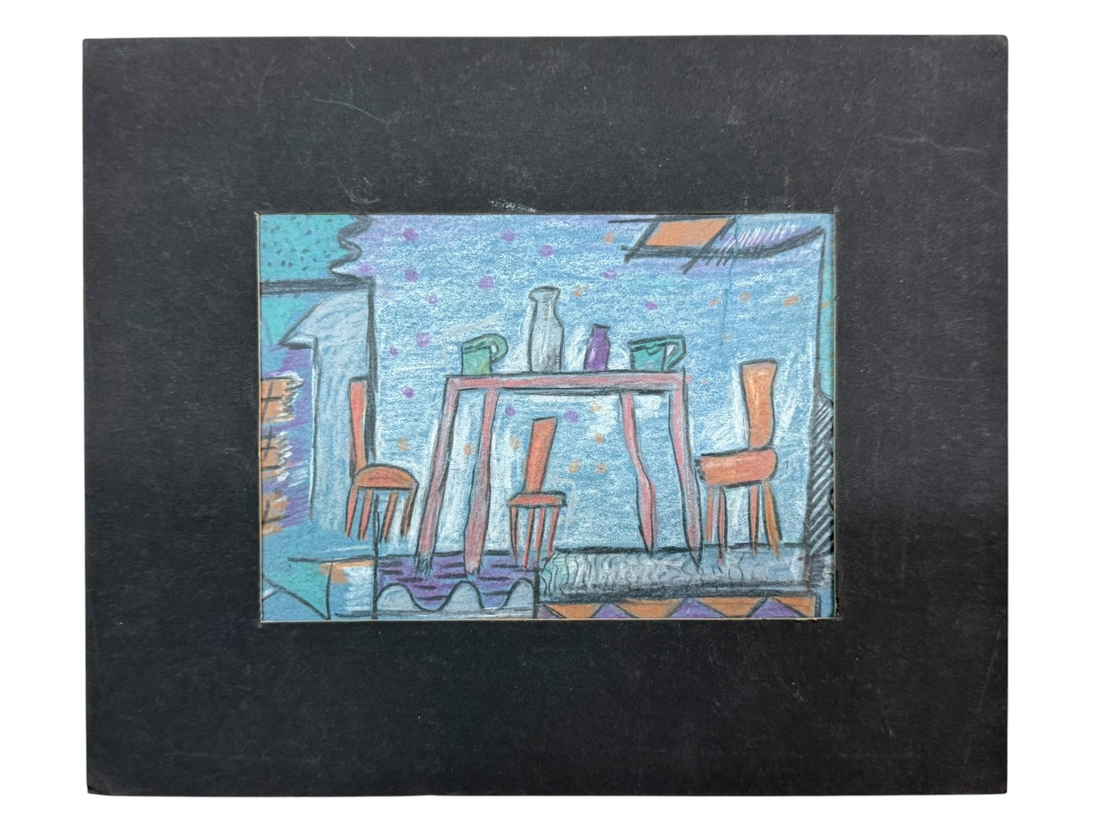 Rolph Scarlett (1889-1984) Pastel on Paper Abstract Modernist Painting