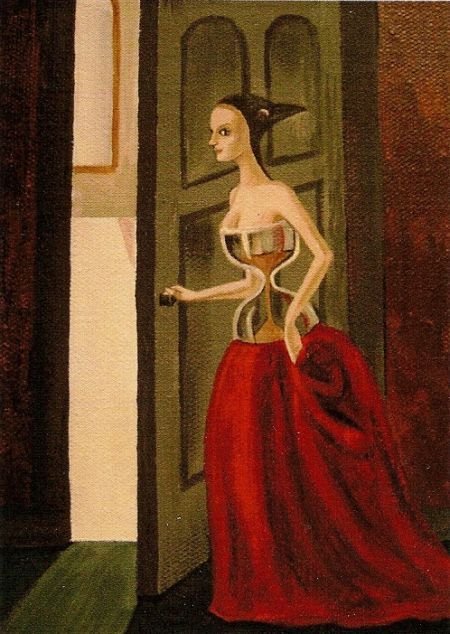 ACEO GOTHIC CROW RYTA PRINT OF PAINTING HALLOWEEN WITCH Salem Folk Art Pagan 🌗