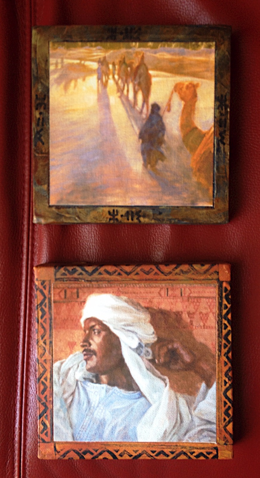 Middle East Desert Painting 2 Stunning Oil Paintings on Canvas Original Art