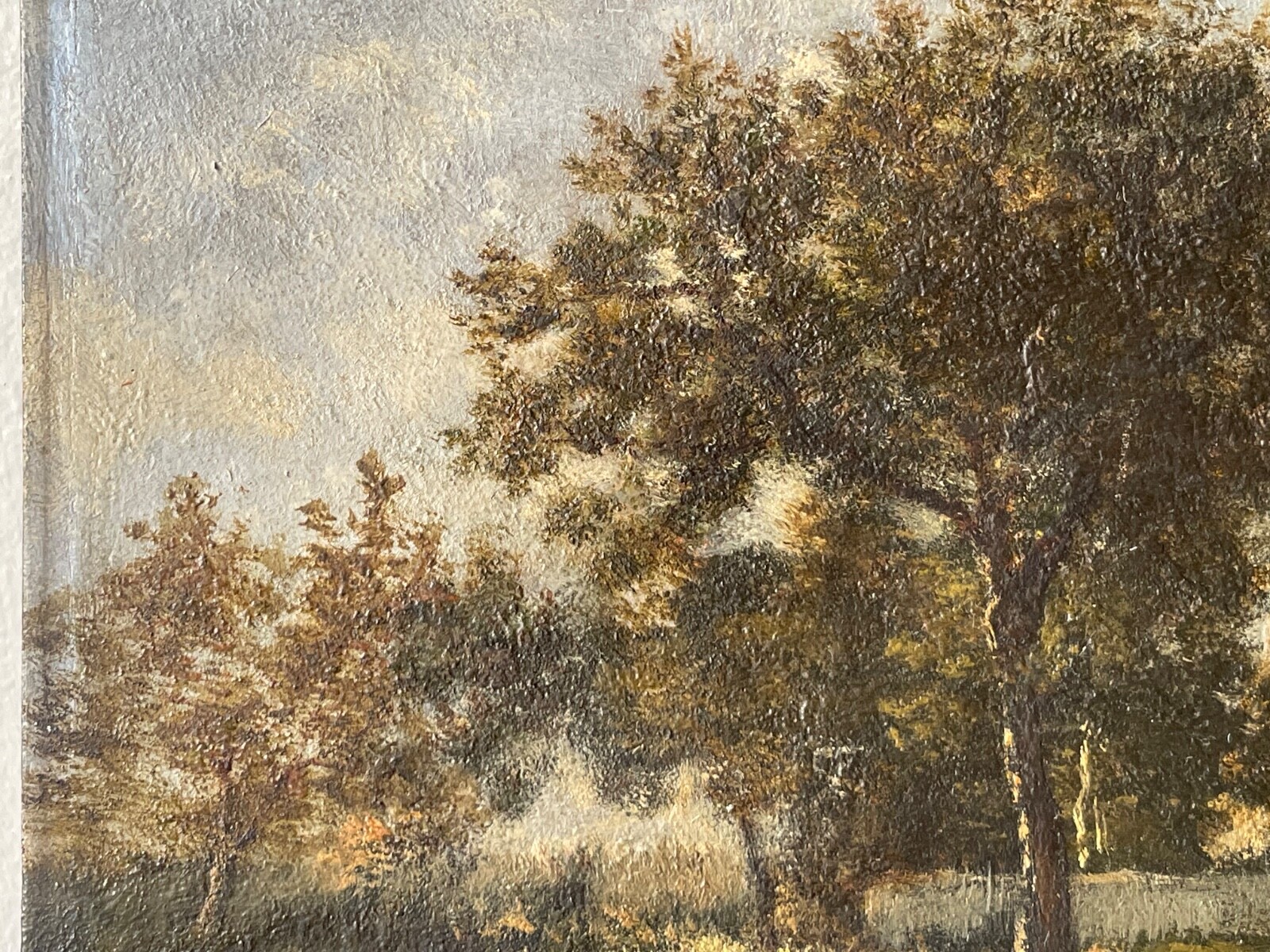 Leon RICHET (1843-1907) – School of Barbzion Oil on Panel – Farm Landscape