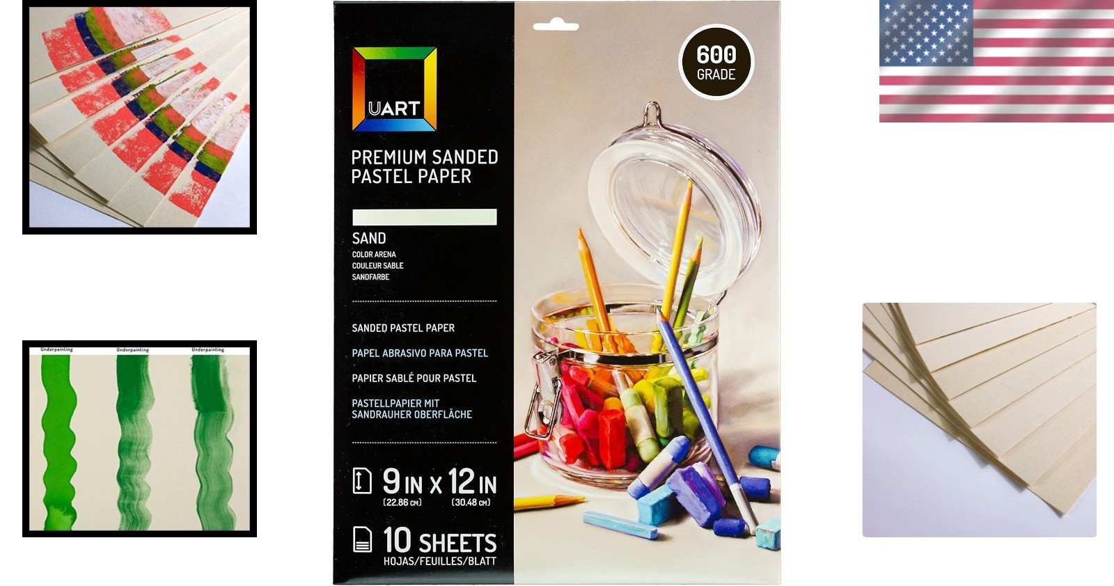 Archival Quality 9» x 12» Sanded Pastel Paper – Consistent Results for Artists