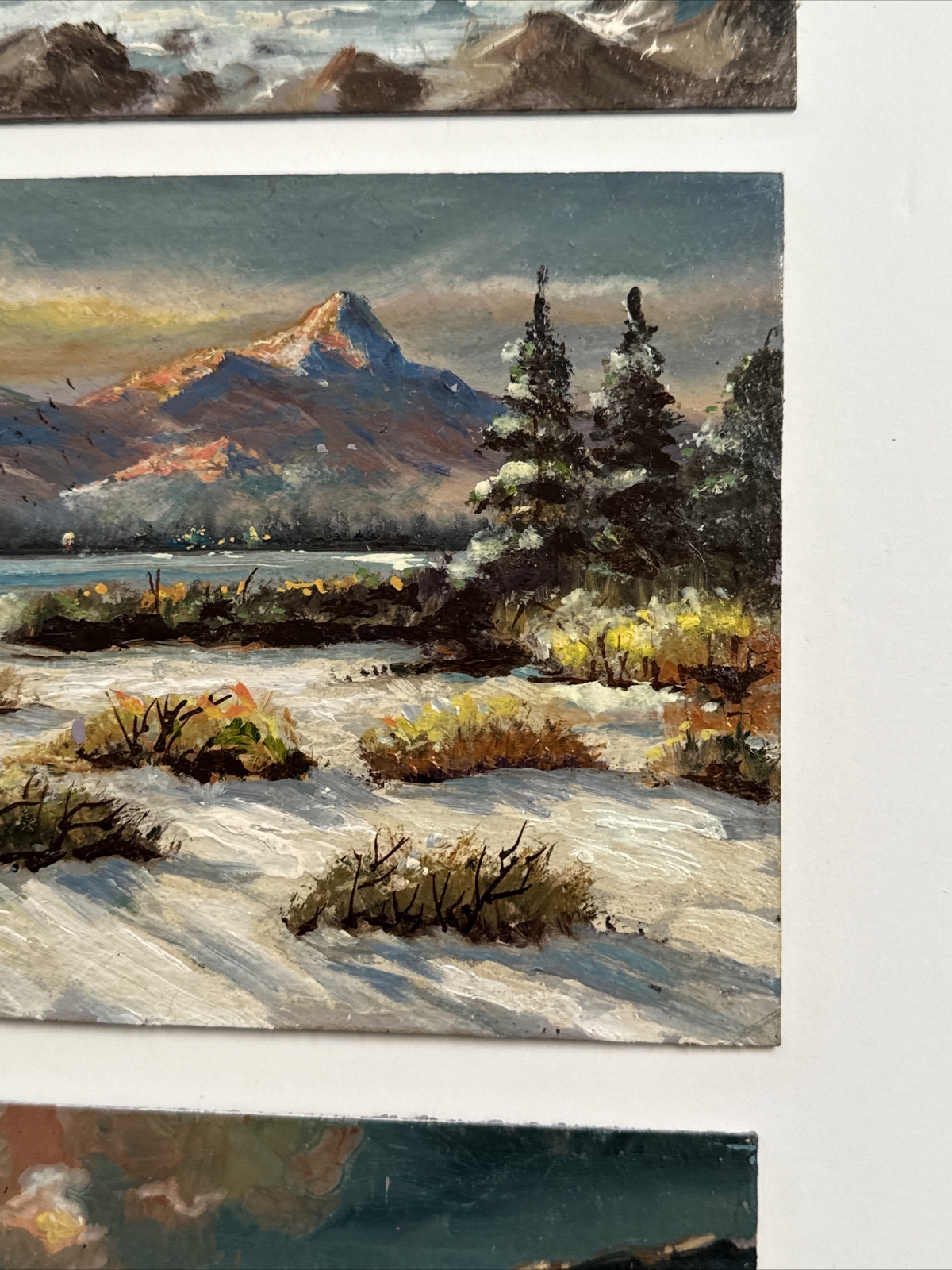 FINEST BURL CHALMERS PAINTING SMALL GEM LISTED AMERICAN desert coast LANDSCAPE