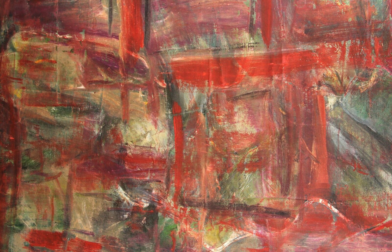 Vintage oil painting abstract landsacpe