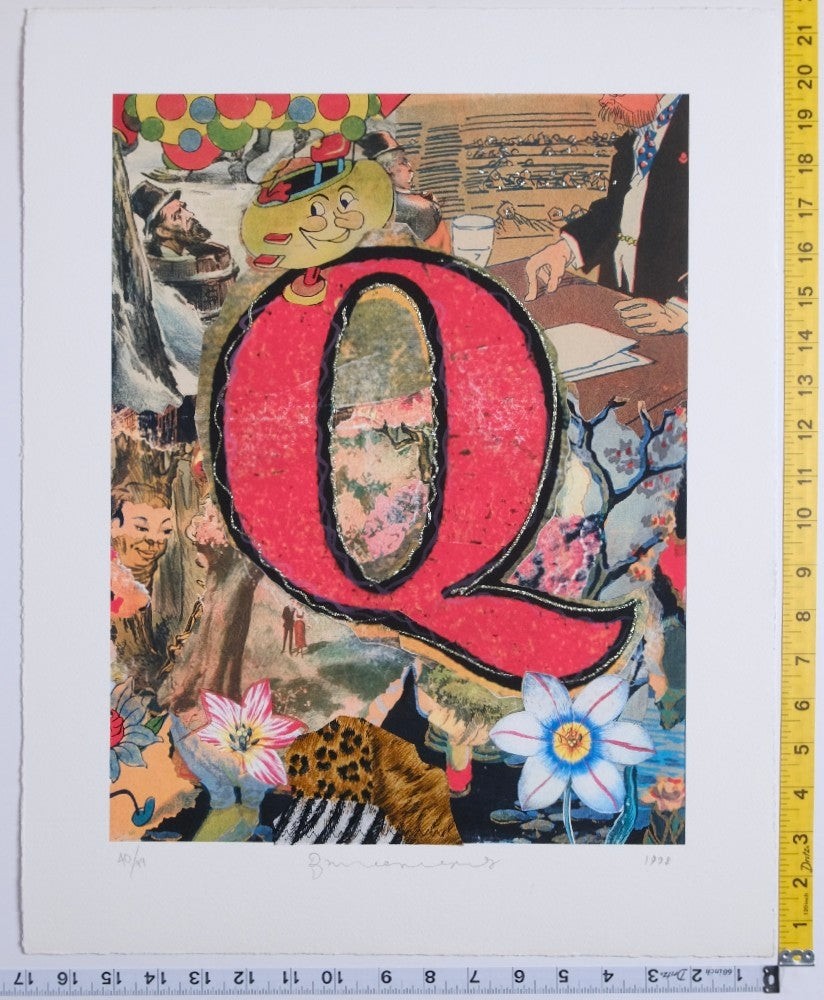 Bruce Helander – Love Letters «Q» Quicker Quince – 1998 – New – Art