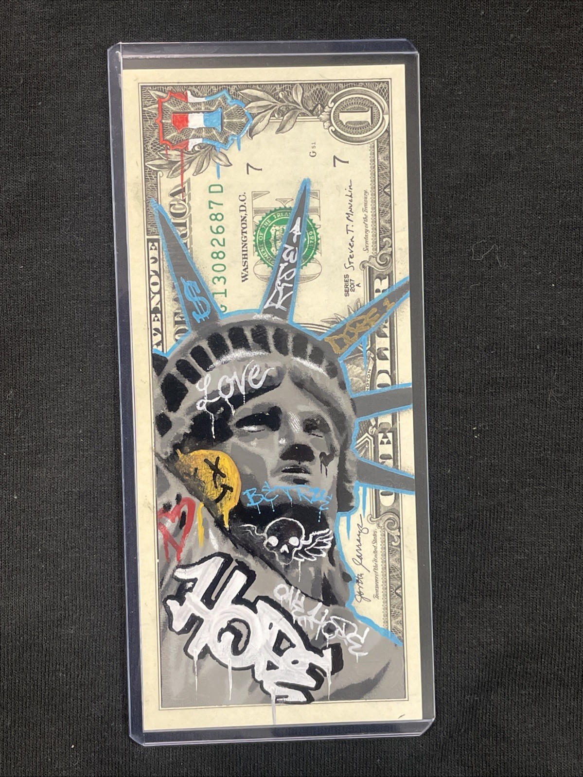 Graffiti Liberty 1 Dollar bill painting Tattoo Art Graffiti Art Street Art