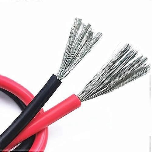 ned Copper Wire, 2/8/10/12 AWG, Super Soft Silicone Rubber Cable (10m Red, 2AWG)