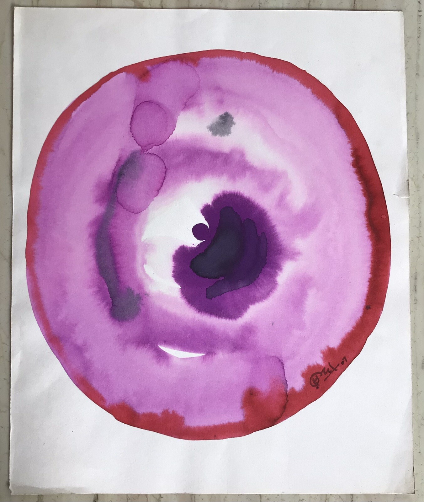 Bindu Indian Painting Paper Tantra 2007 Contemporary Art India Yantra Hindu