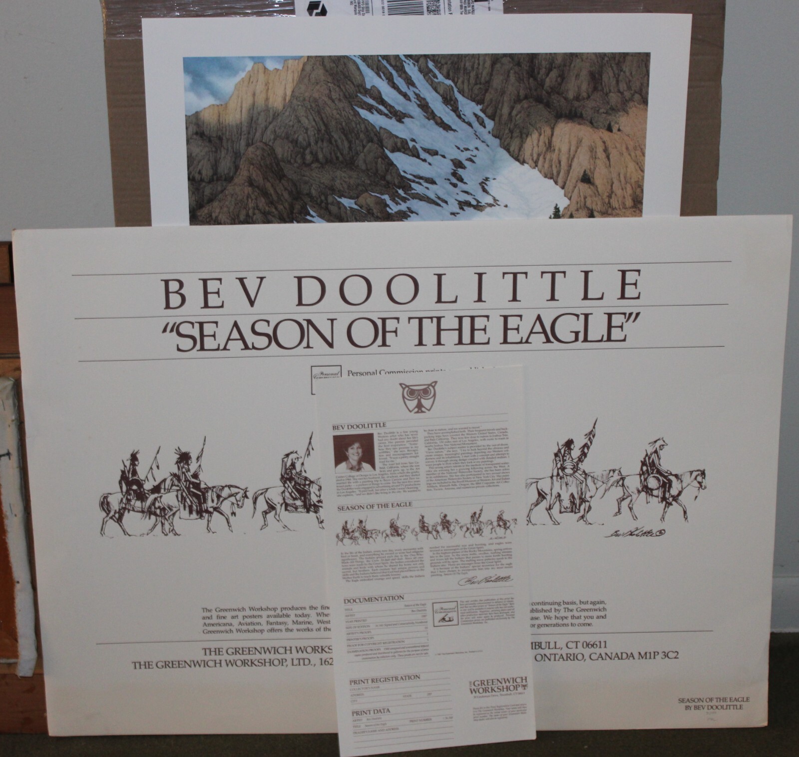 Bev Doolittle Season of the Eagle (Lithograph) 3,299 of 36,548 Signed (New)