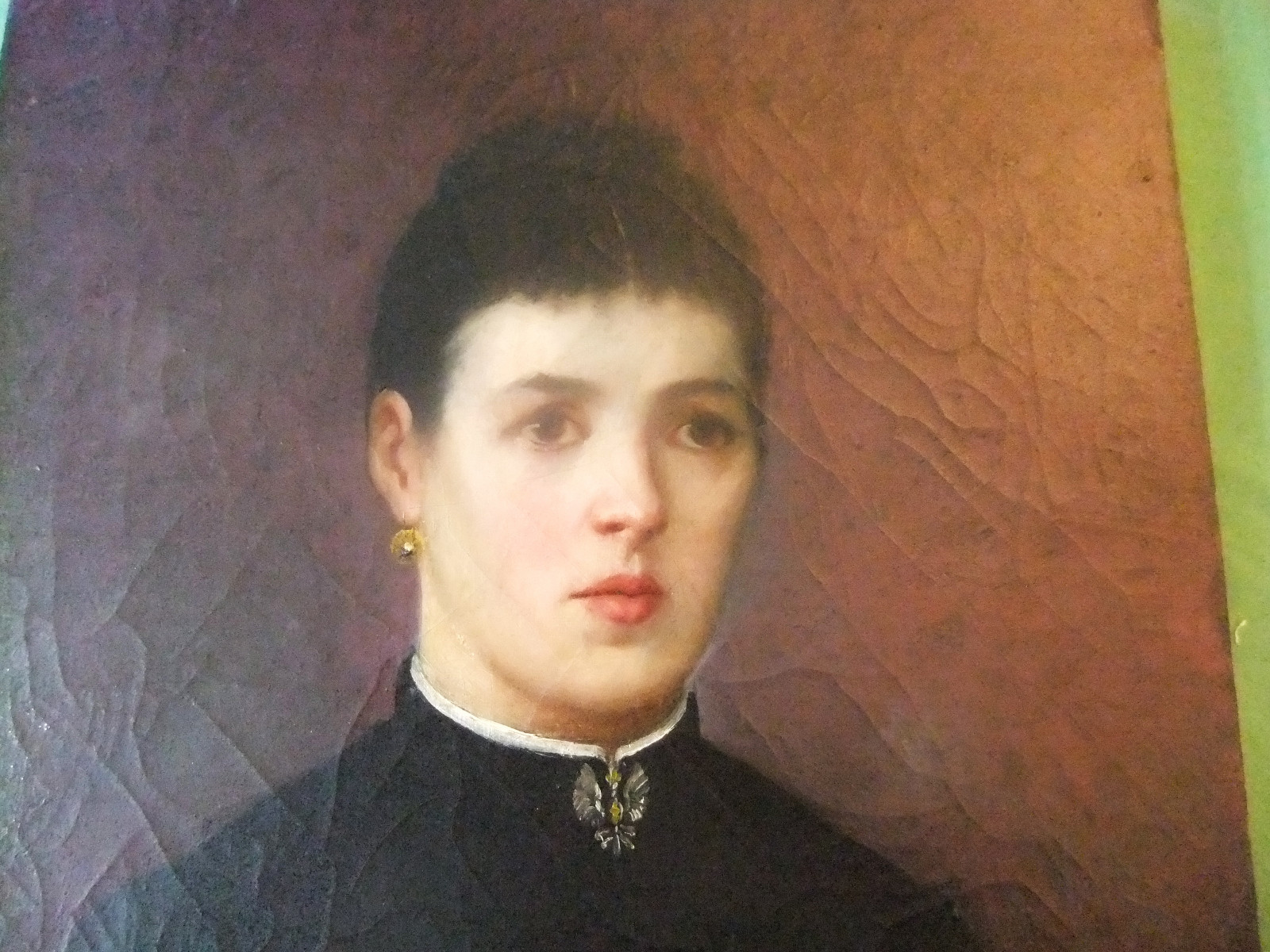 Oil/Canvas End Xixth – Portrait » Lorraine to the Alérion » – 21 11/16×18 1/8in