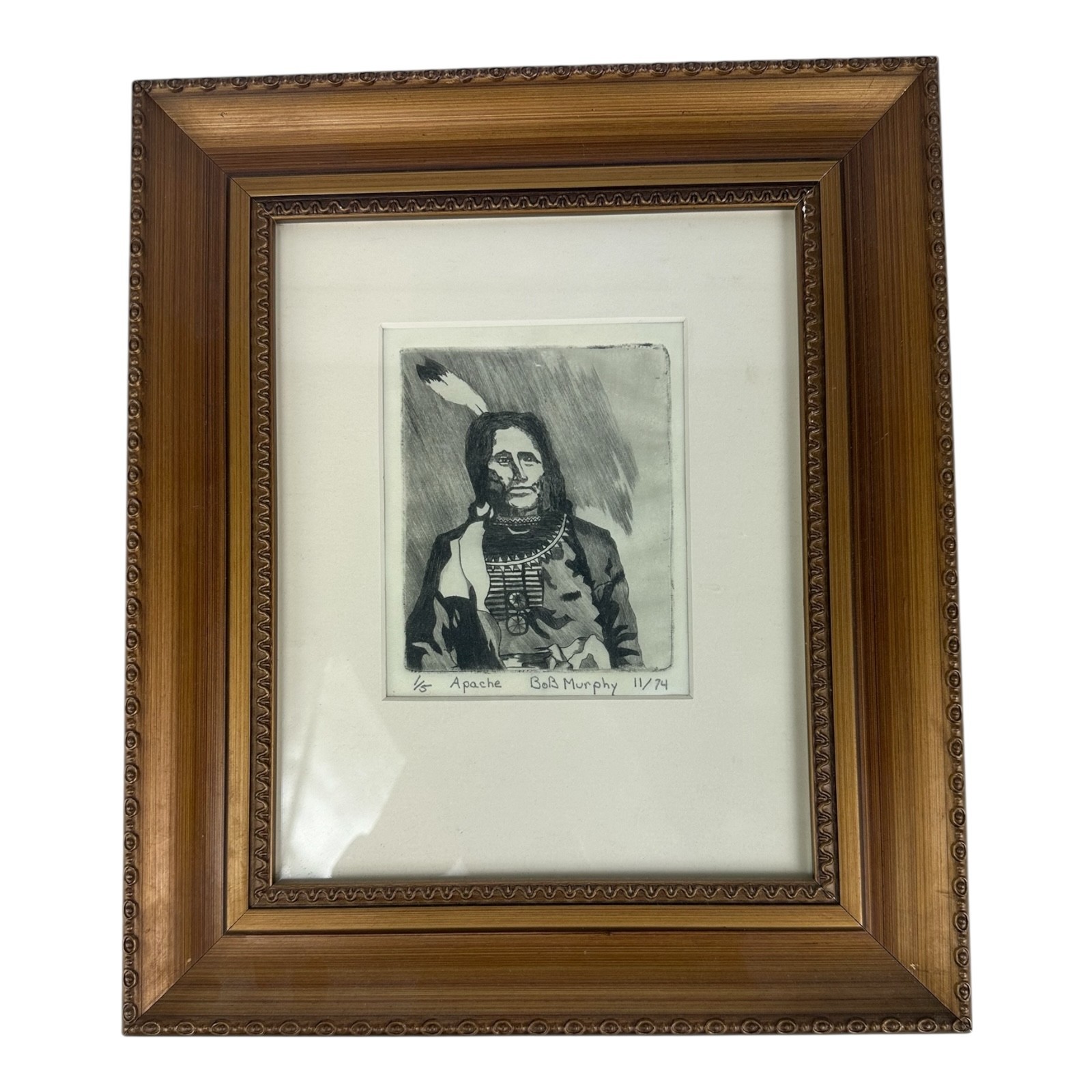 1974 Bob Murphy Artwork «APACHE» 1 of 5.