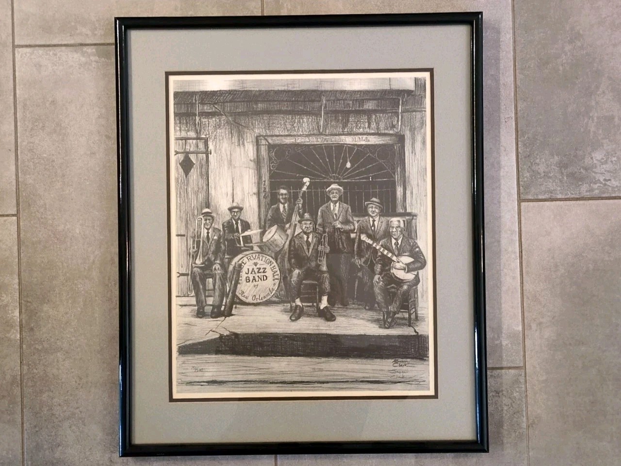 Preservation Hall Jazz Band Limited Edition Signed Print Susan Clark 190/200