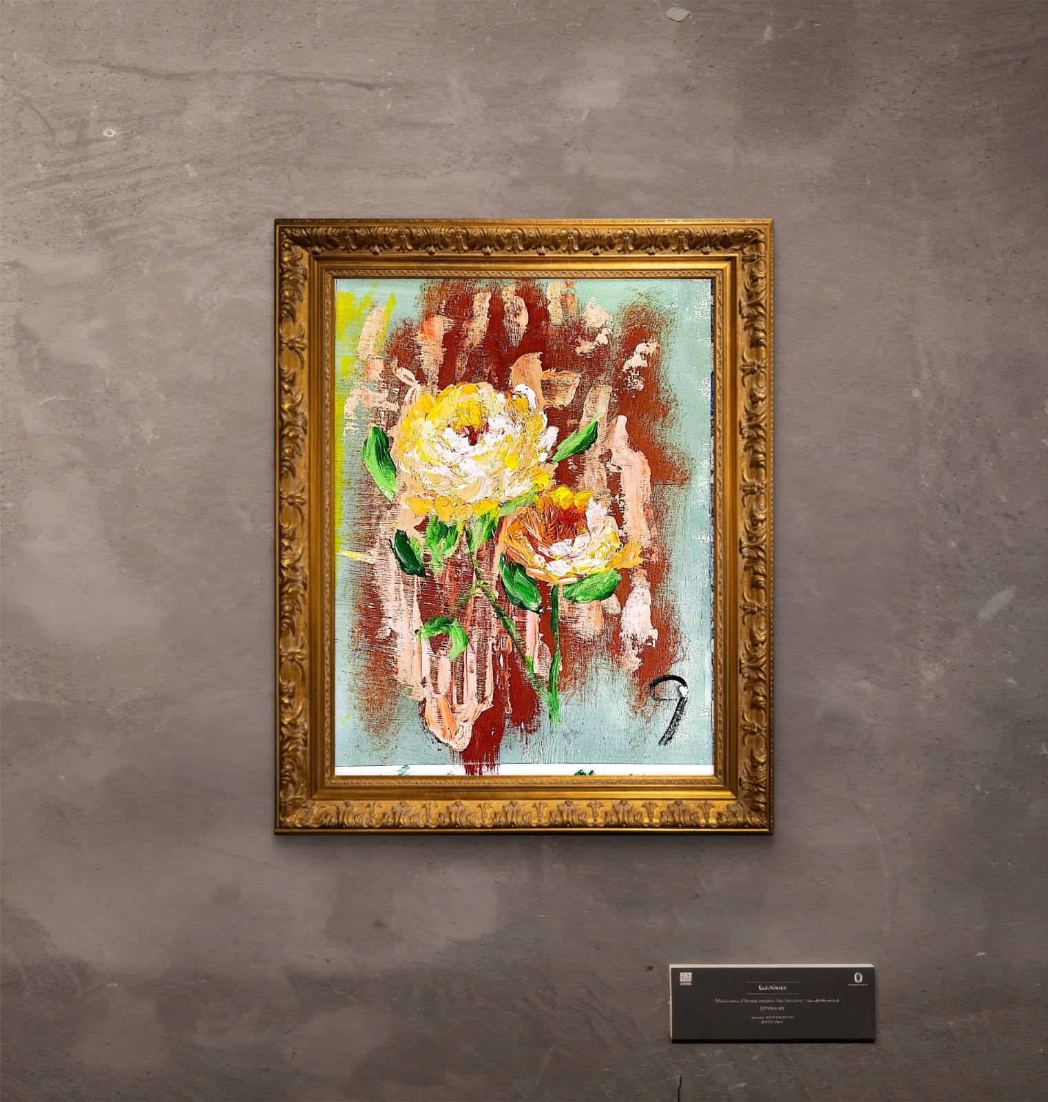 Roses Contemporary Expressionist Original Acrylic Painting