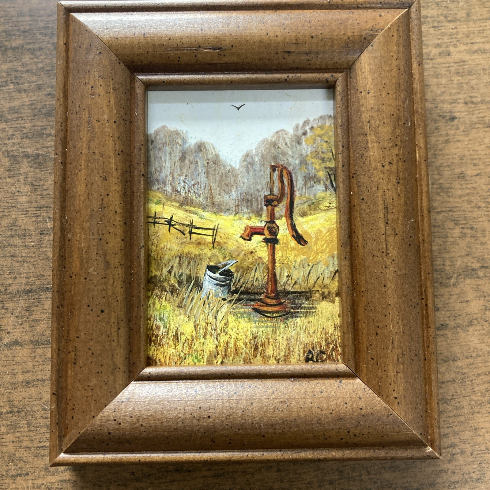 Richard K.Collopy Original Acrylic Landscape Painting On Masonite,Framed.