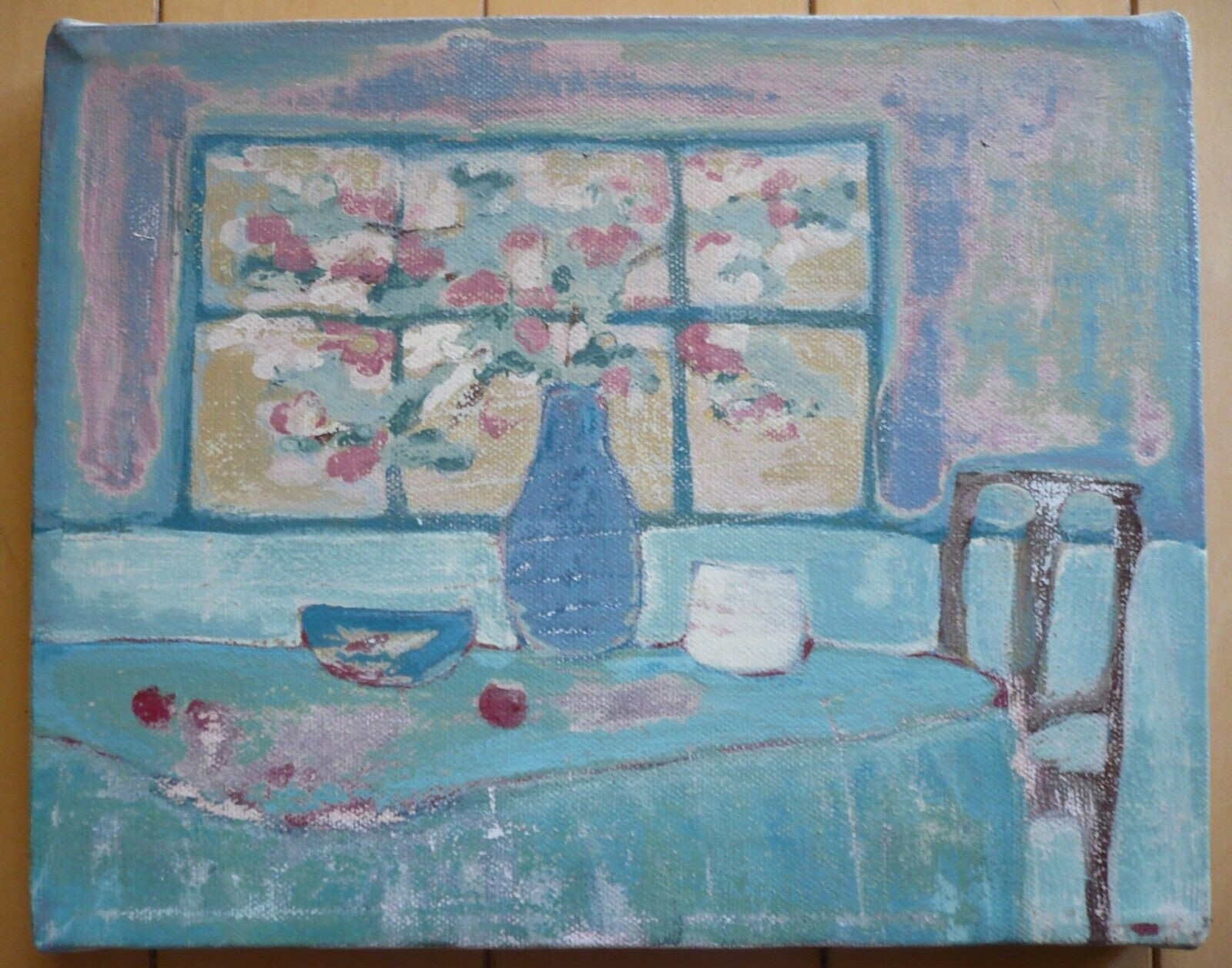 MYSTERY ART, VINTAGE 80s or 90s IMPRESSIONIST FAUVISM INFLUENCED OIL PAINTING CA