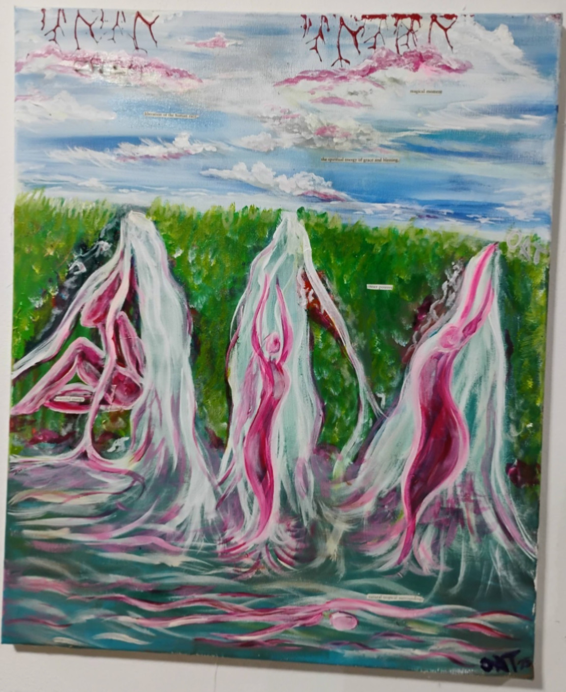 Energy Heals 4 Sexual Goddess Painting / Poetry Powerful Energy Ar Red Sprites