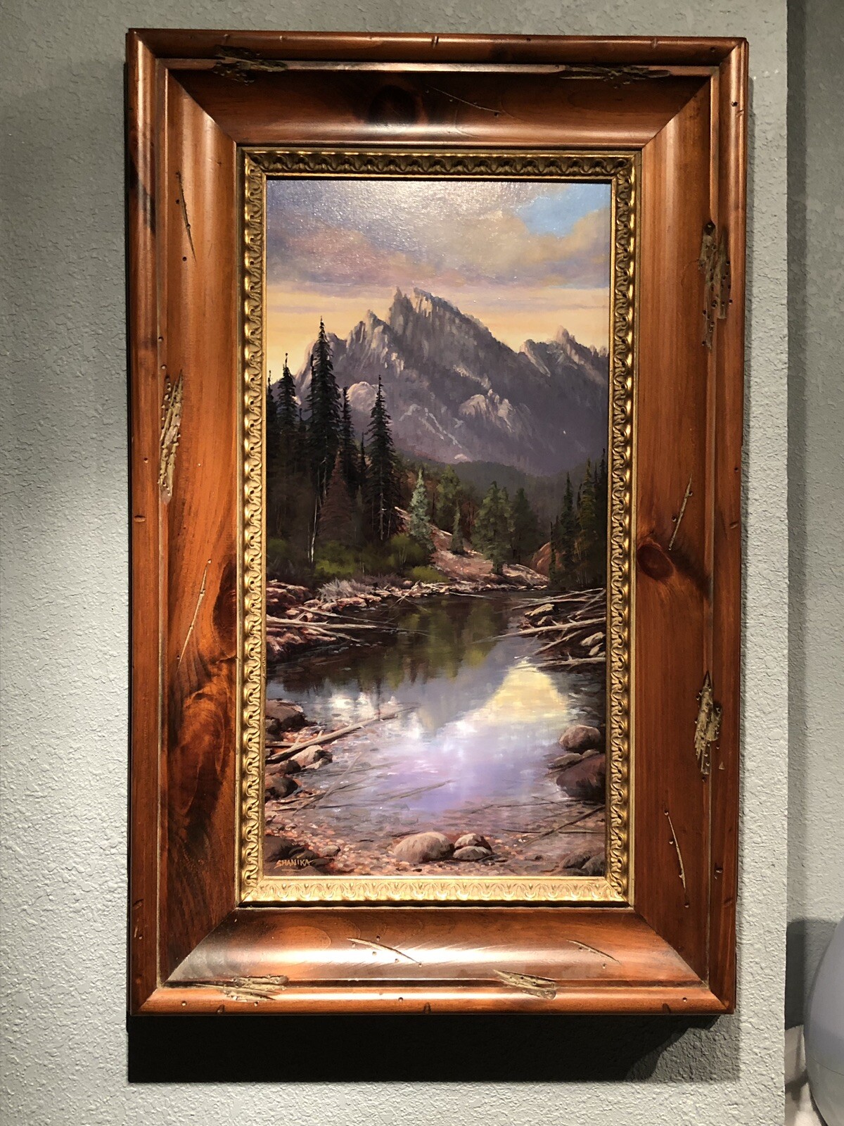 Unique Kenneth Shanika “Daylight Fades Into Evening” Original Oil