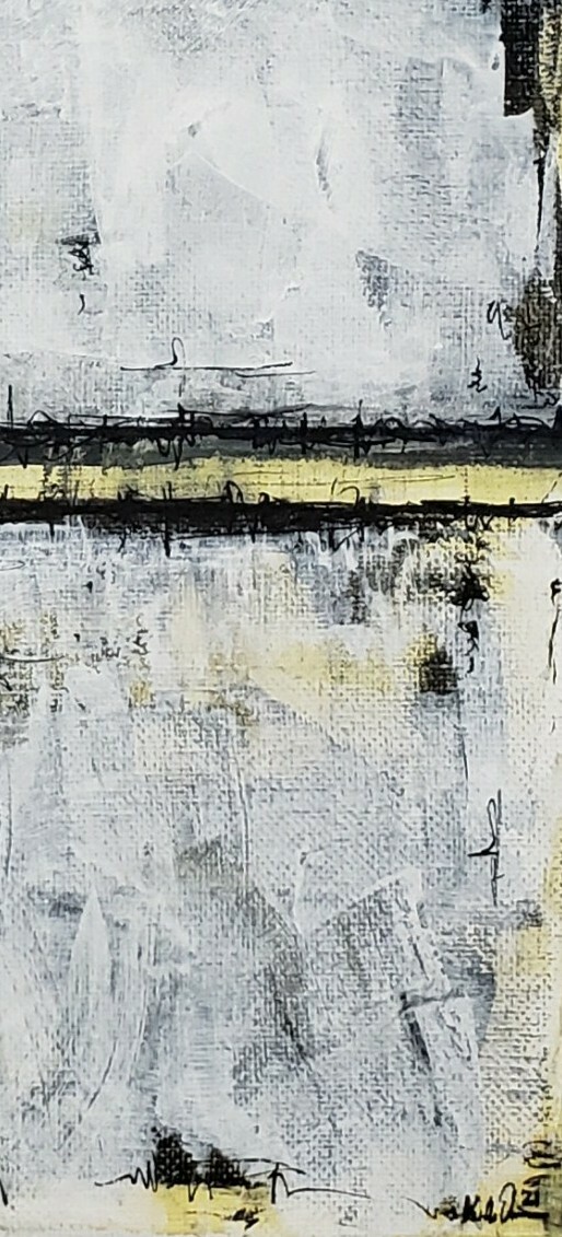 No.902 Original Abstract Modern Minimal Contemporary Painting By K.A.Davis