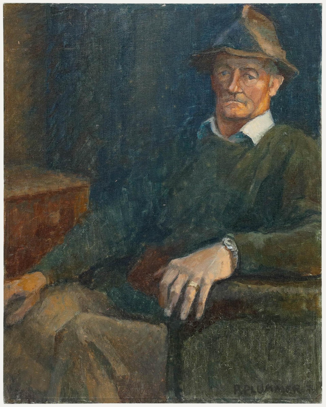 Pauline Plummer (b.1933) – 1974 Oil, John Williams Farmer