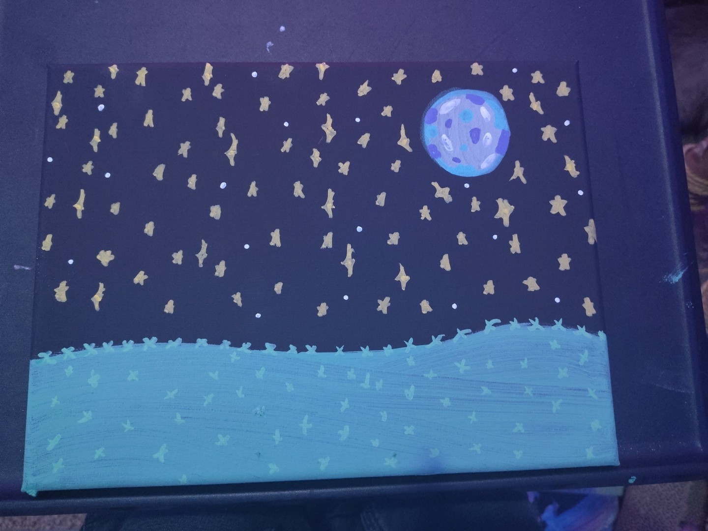 Silent Night, I Made It Myself, Non Toxic Paint And Such That I Hope It’s Good