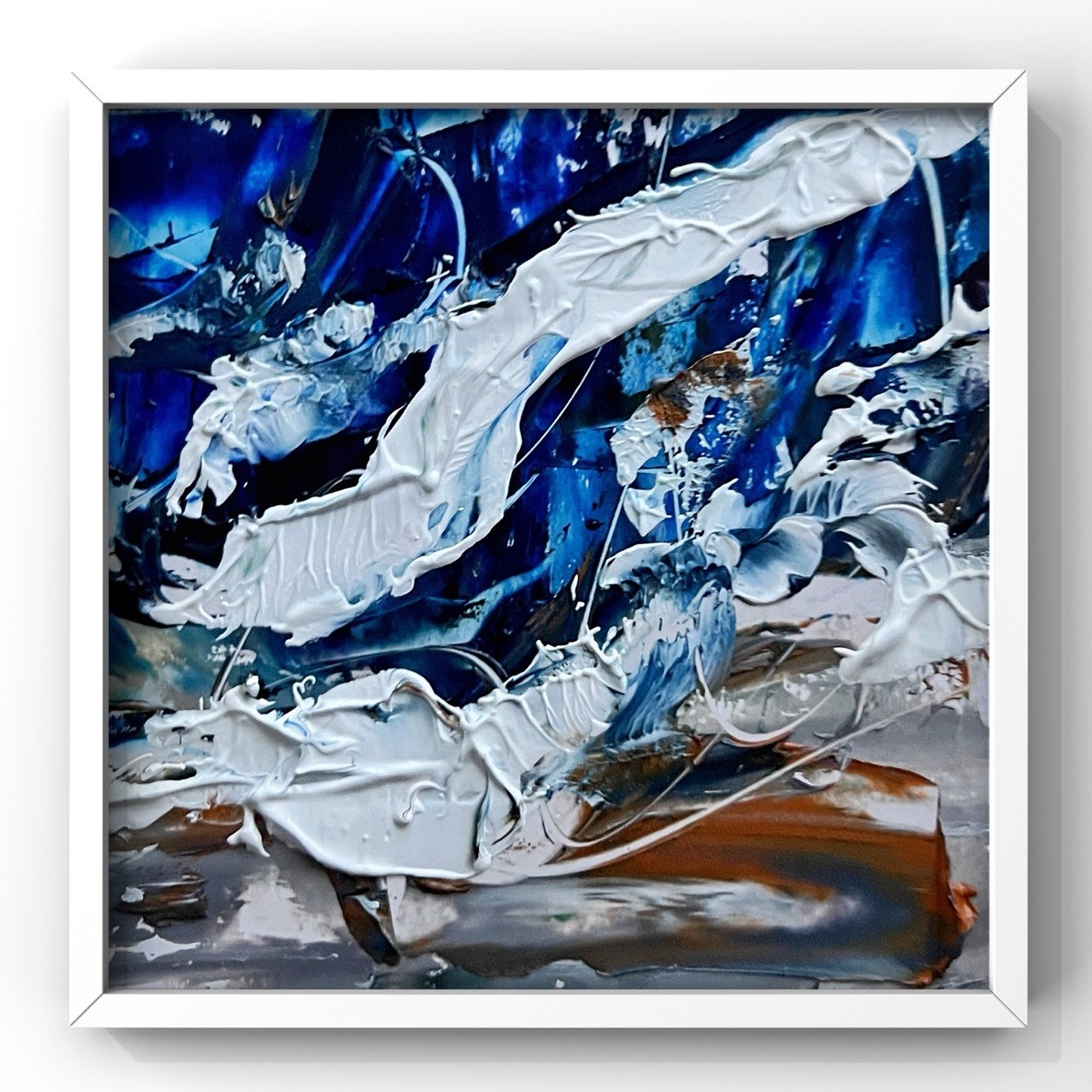 Atmospheric Greenland Ice Coast Art Inspired by Ilulissat Arctic Waters Painting