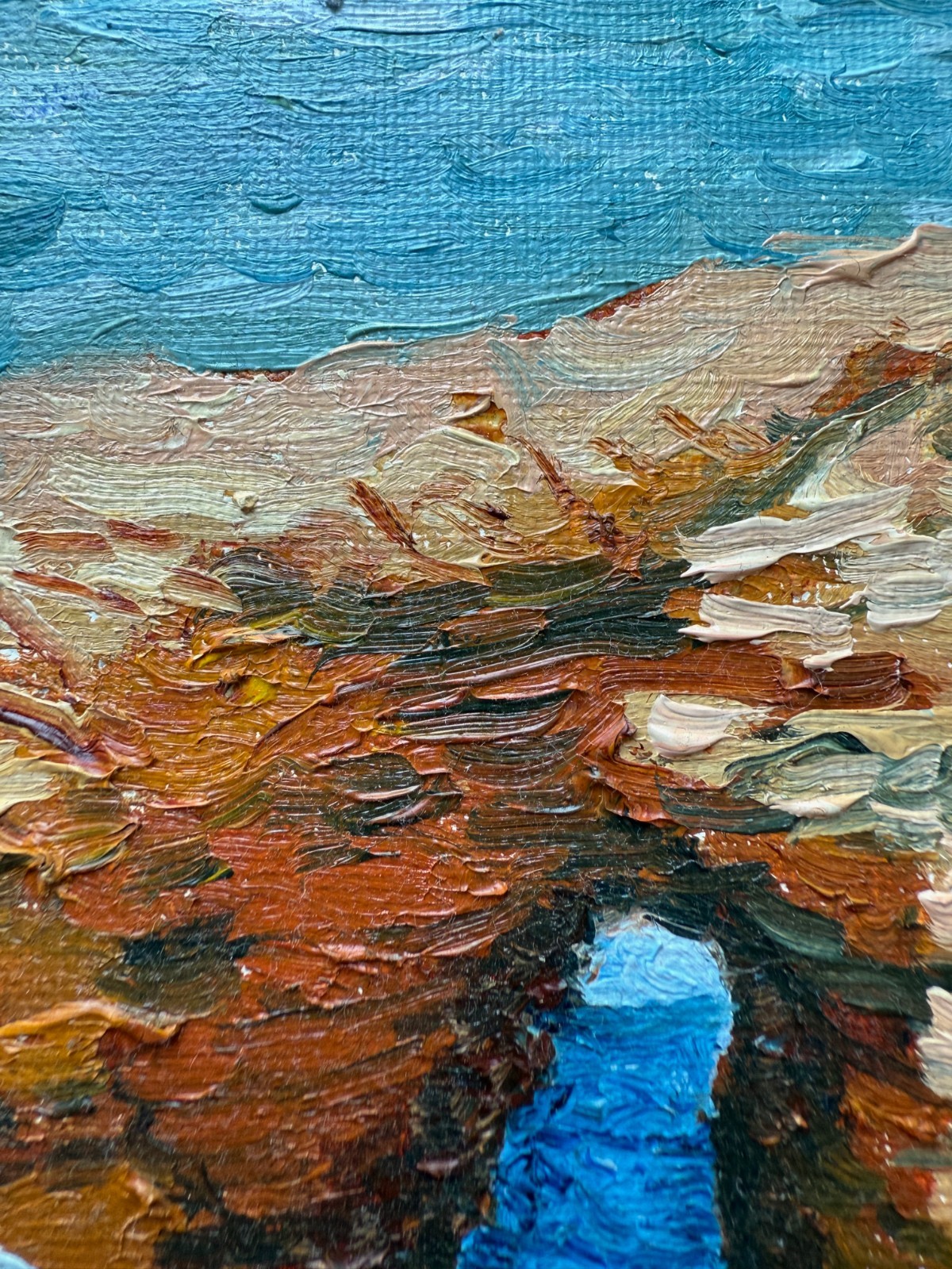 Oil Painting. Original. Sunset Cliffs 8×10 – San Diego Ocean Coastal Art