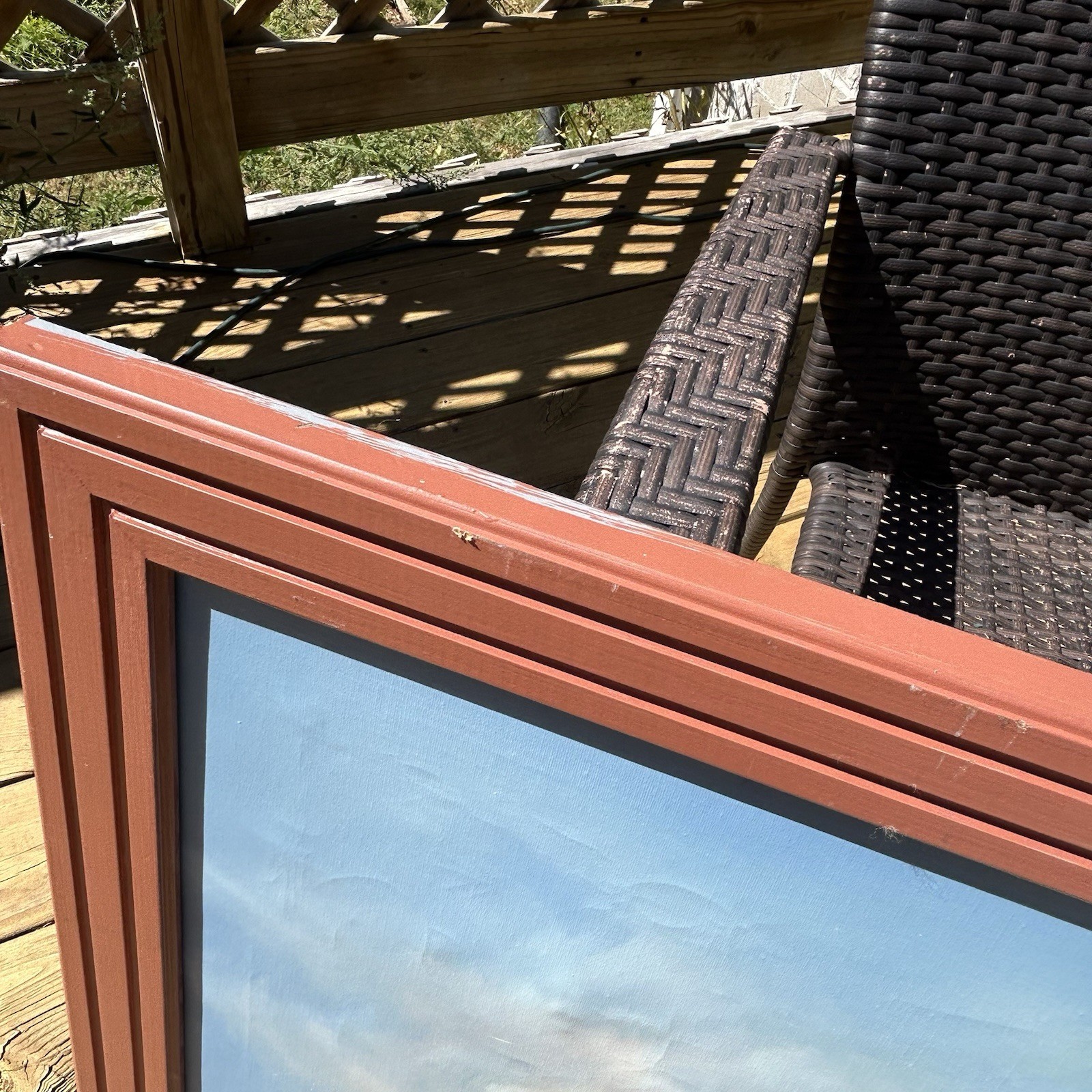 Soaring Bald Eagle in Flight Oil Painting On Canvas Nature Realism Framed
