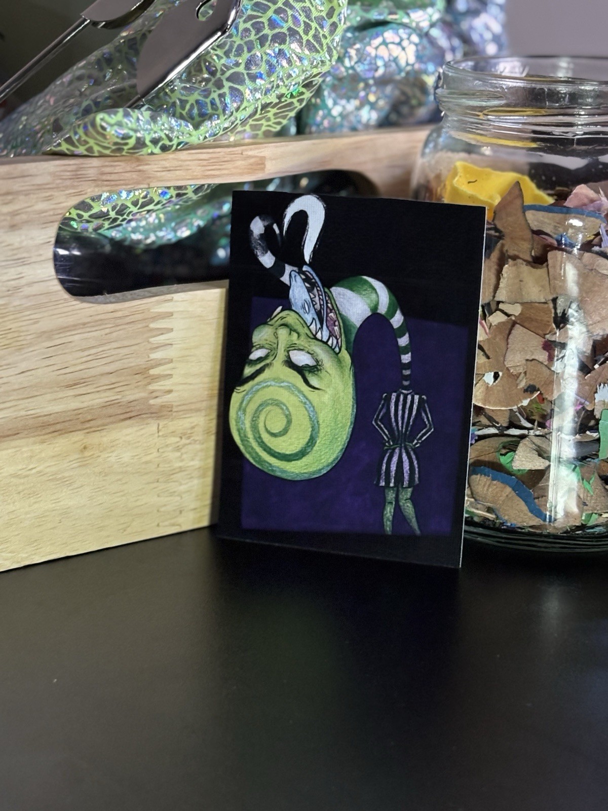 ACEO Original Art Print Beetle Who?