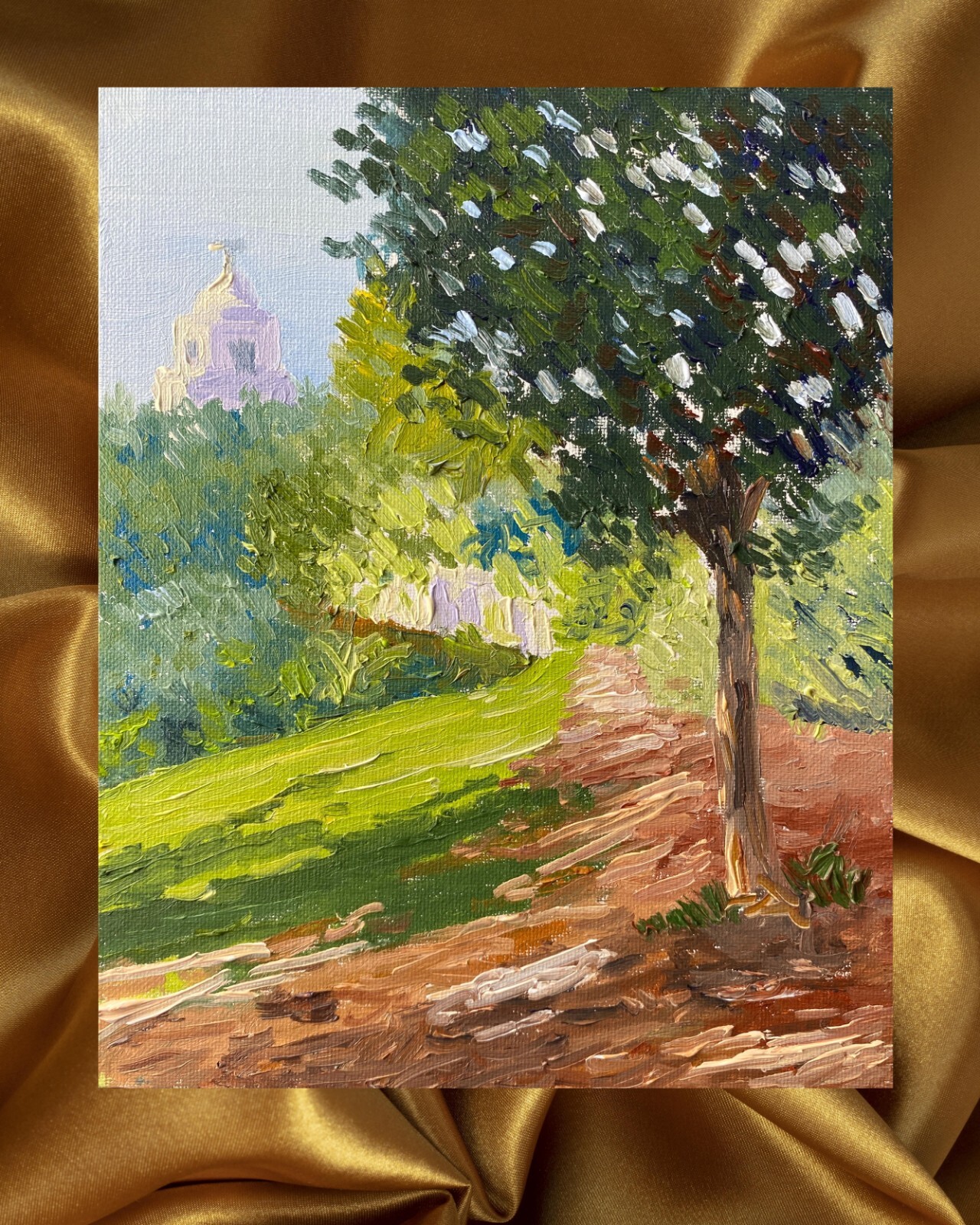 Captivating Painting ORIGINAL Landscape Presidio Park San Diego Impressionist