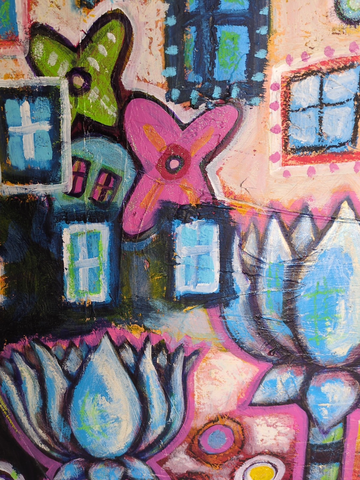 LONG LIFE, JOY, PROSPERITY – K. Bickman, White Tara 6′ x 11′ Exclusive Fine Art