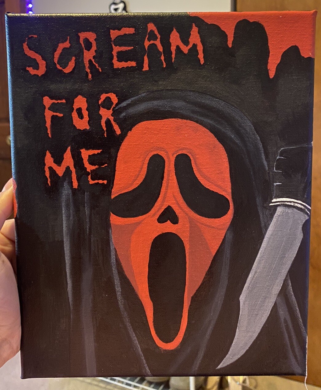 SCREAM “SCREAM FOR ME” HANDMADE PAINTING
