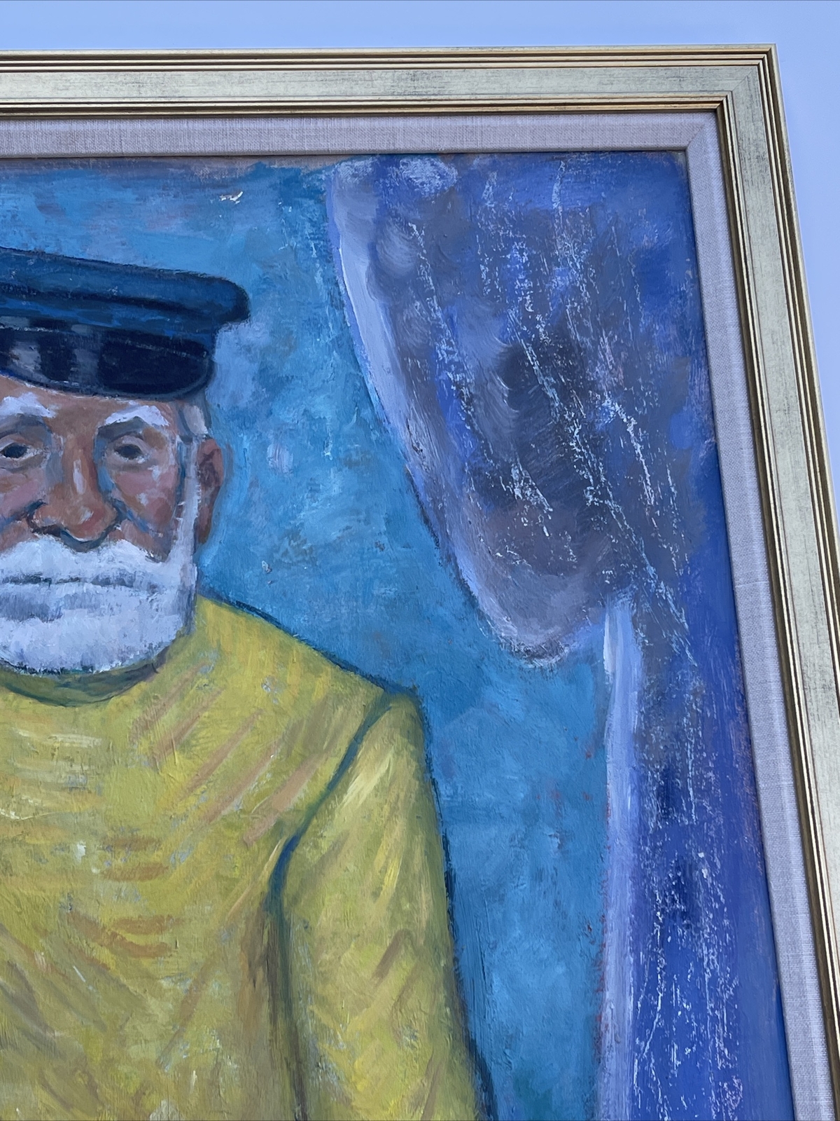 Mid Century Painting New Jersey Maurice Bilton Listed PORTRAIT modernism wpa