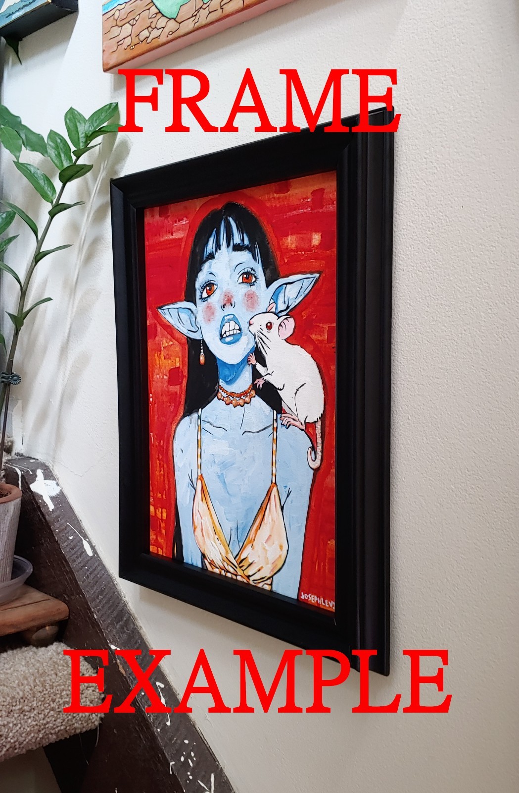 Colorful Modern Pop Art Vivid Woman Eyes 10×8 Original Acrylic Painting Canvas
