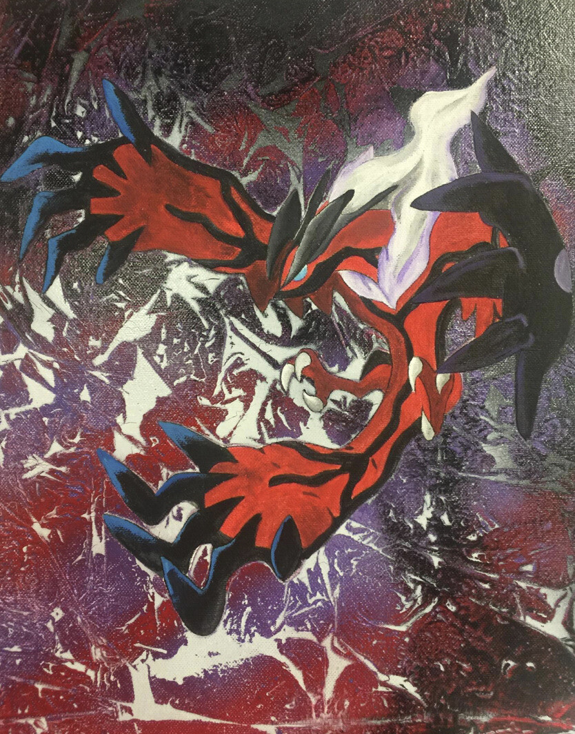 Yvetal Pokémon original Spray Paint and acrylic painting on Panel canvas