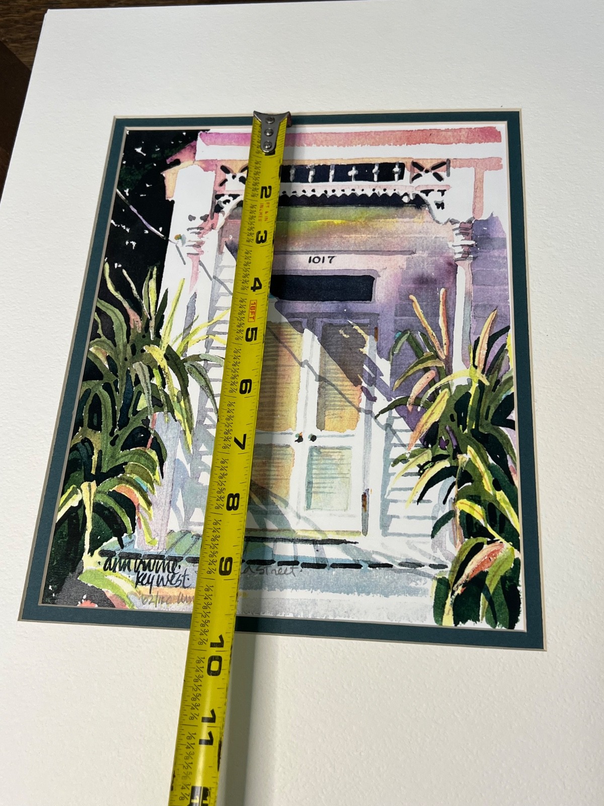 Ann Irvine painting Signed Numbered Matted Key West Southard Street