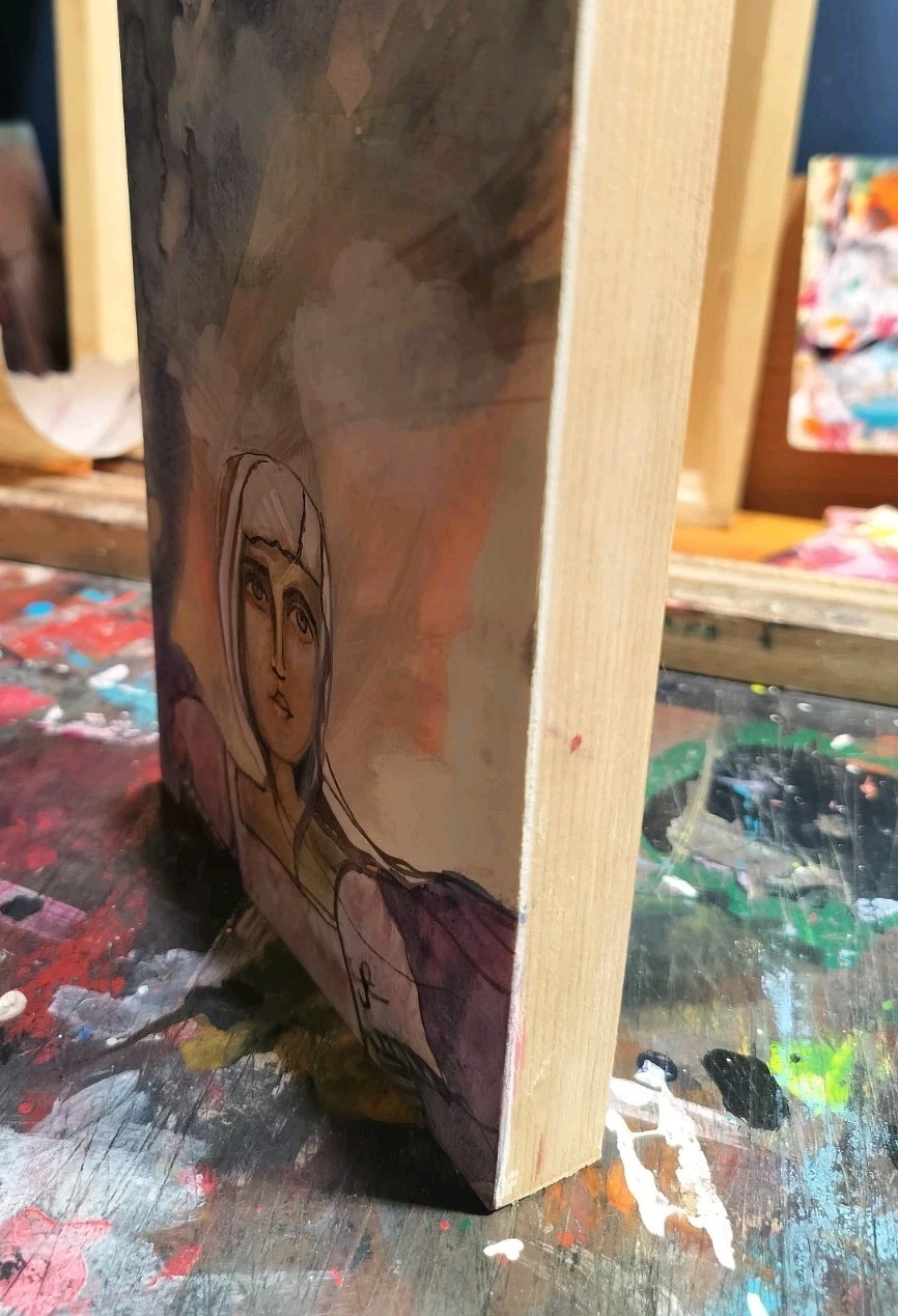 Original Painting Portrait Expression Surrealism Whimsical Jess Russell