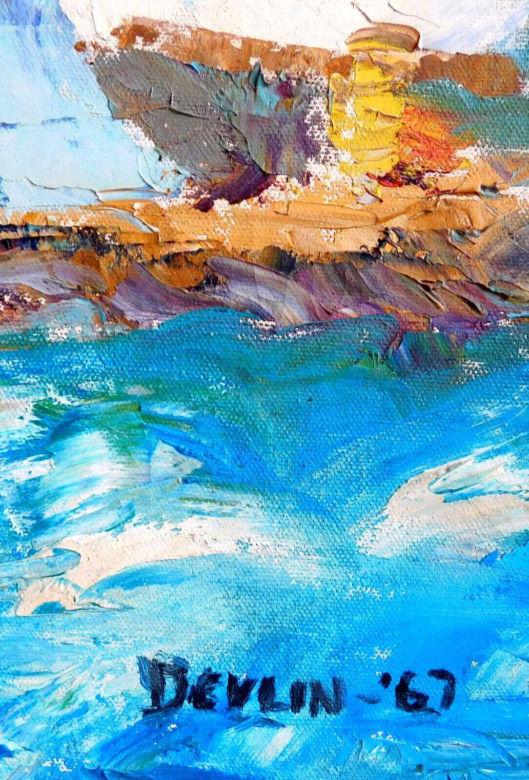 NOTED AMERICAN DEVLIN WILSON FINE VINTAGE ORIGINAL IMPRESSIONISM OIL PAINTING