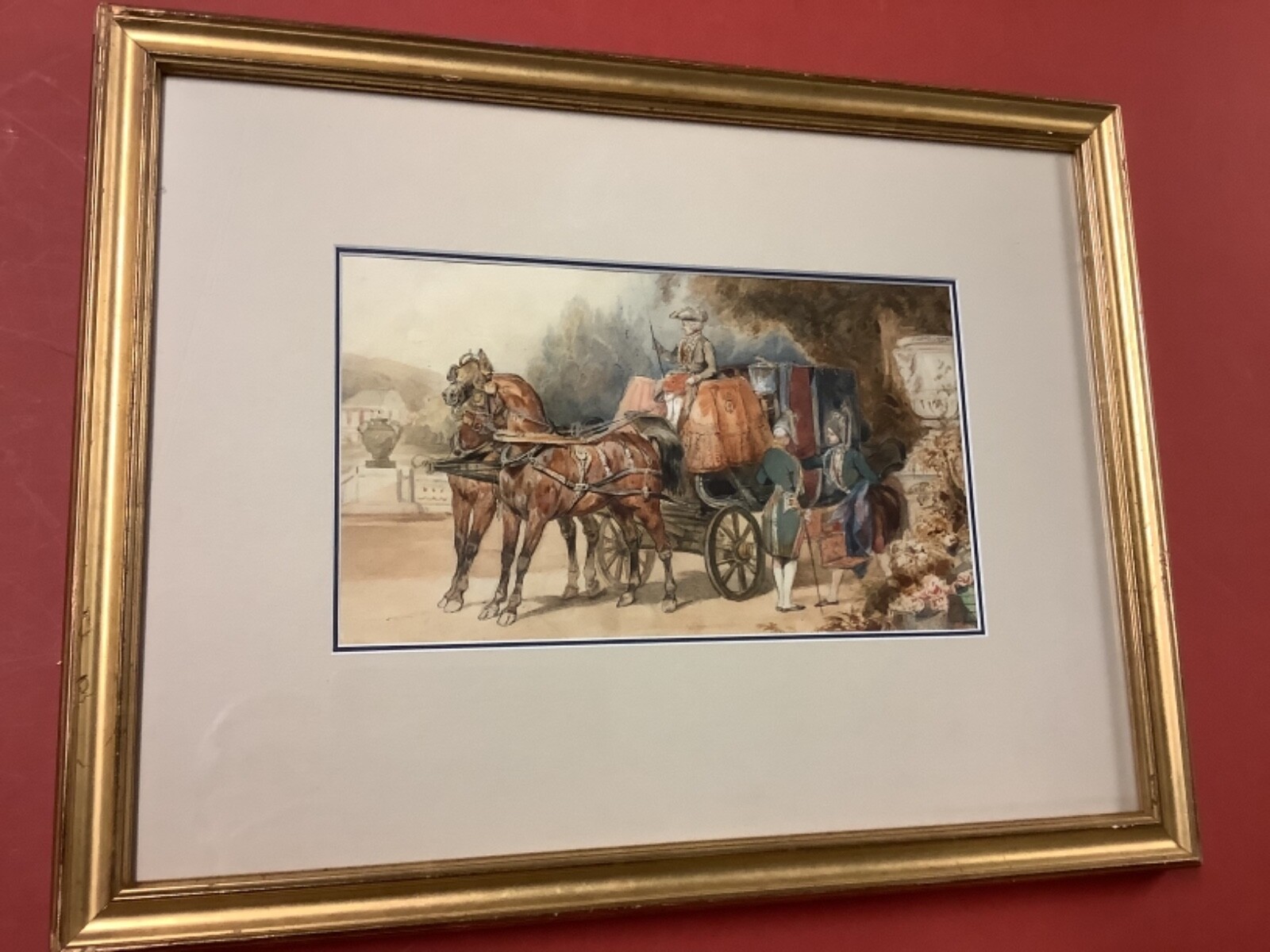 Eugene Louis Lami Listed French Artist Watercolor
