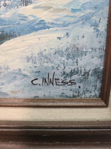 CLARA C INNESS Signed Original Landscape Oil Painting American Artist 1874-1932