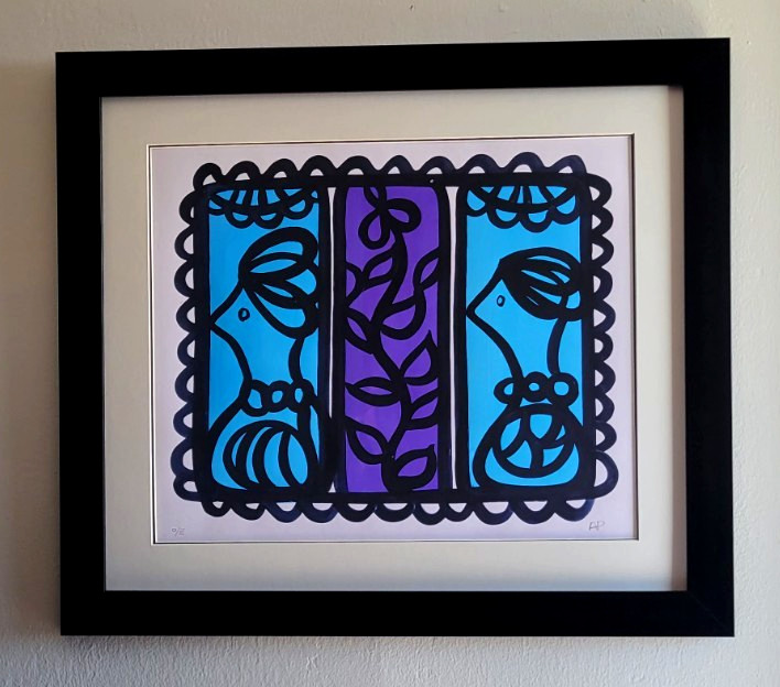 CUBAN ART BY A LATE CUBAN ARTIST AMELIA PELAEZ! SERIGRAPH ON COTTON PAPER!